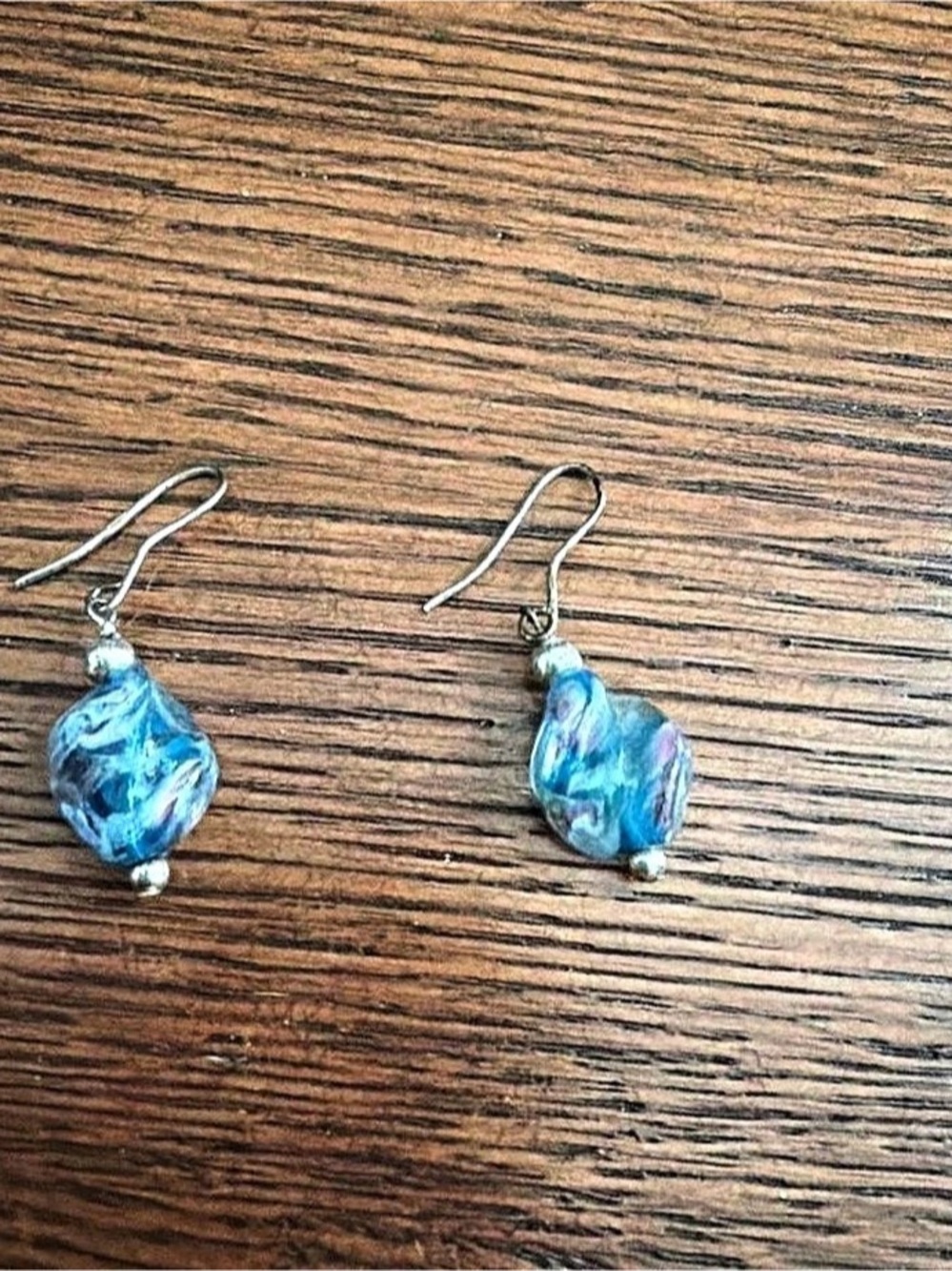 Blue Dangle Earrings
